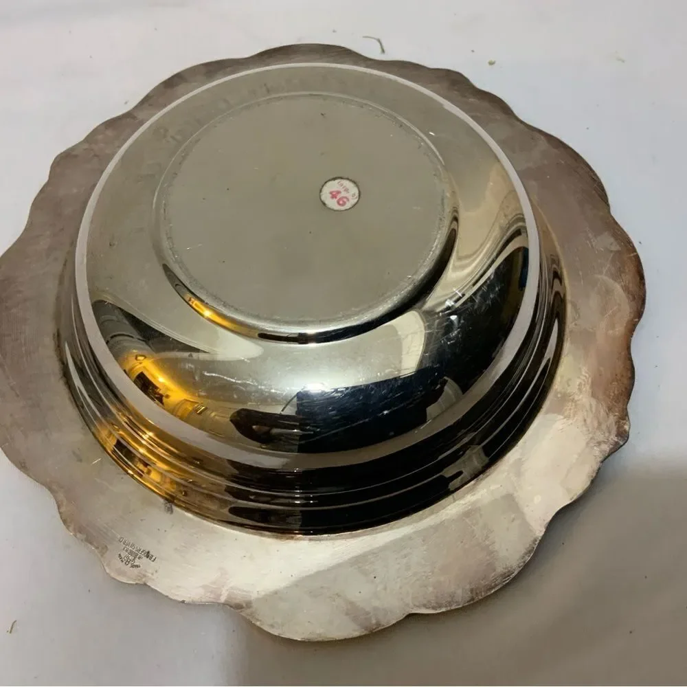 FB Rogers Co Georgetown Silverplate Plate 7.5” diameter 2” deep